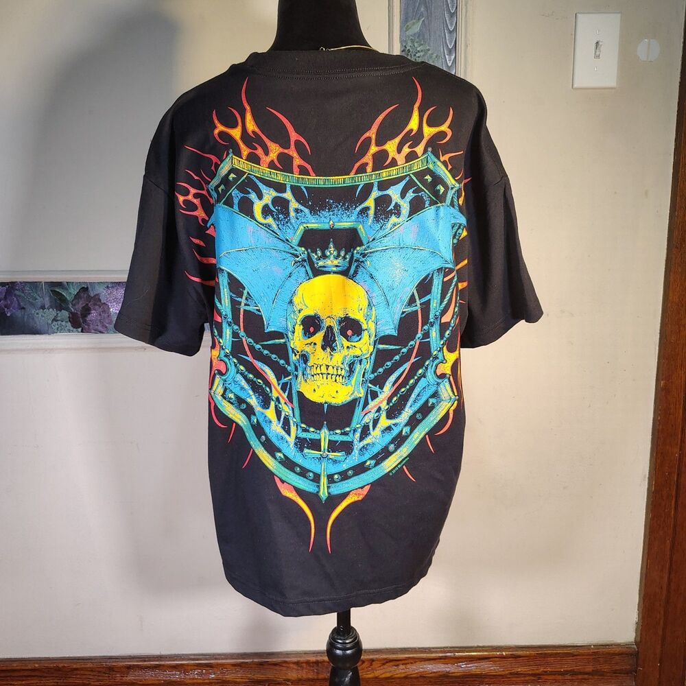 Ozzy Osbourne Embroidered Boxy Mens XL T Shirt/T482